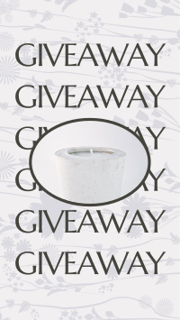 Candle Giveaway Facebook Story