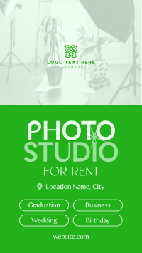 Photo Studio Rental Instagram Reel Design