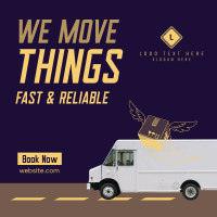 Fast & Reliable Delivery Instagram Post Design