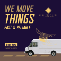 Fast & Reliable Delivery Instagram Post