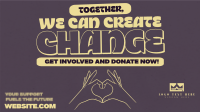 Retro Minimalist Fundraising Animation