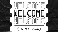 Simple Welcome Page Video Design