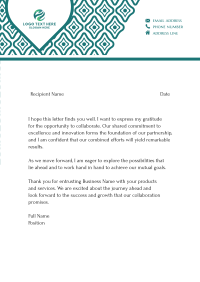 Intricate Boho Chic Letterhead