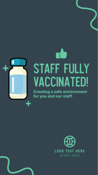 Vaccinated Staff Announcement Facebook Story