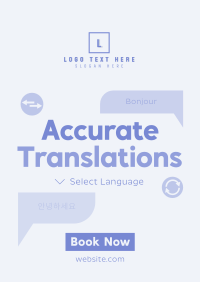 Modern Translation Service Poster