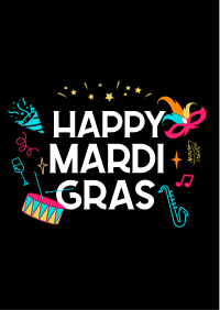 Mardi Gras Festival Flyer