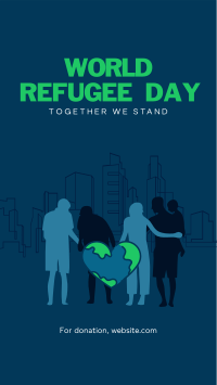 Family Refugees Facebook Story