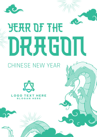 Chinese Dragon Zodiac Poster