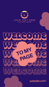 Quirky Welcome to My Page TikTok Video Design