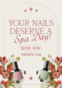 Floral Nail Services Poster