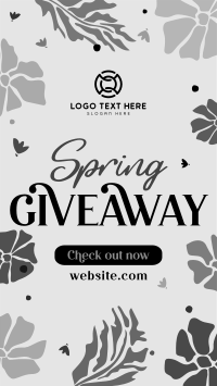 Spring Giveaway Flowers Facebook Story