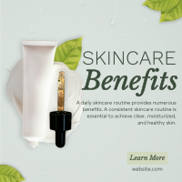 Skincare Benefits Organic Instagram Post