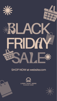 Minimalist Black Friday Instagram Reel Image Preview