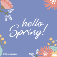 Spring Greeting Instagram Post Design