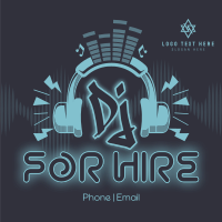 DJ for Hire Linkedin Post Design