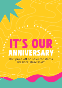 Anniversary Discounts Poster