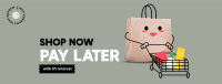 Cute Shopping Bag Facebook Cover Design