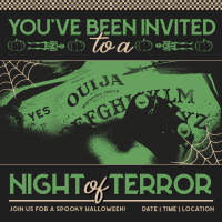 Retro Vintage Halloween Party Instagram Post Image Preview