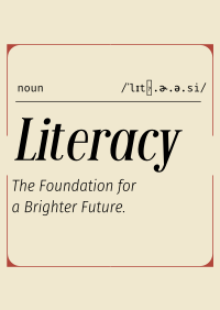 Literacy Defined Poster