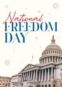 Freedom Day Fireworks Poster