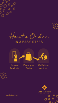 Easy Order Guide Instagram Story