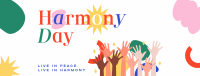 Simple Harmony Day Facebook Cover Image Preview