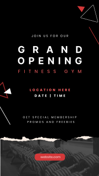 Fitness Gym Grand Opening Facebook Story Image Preview