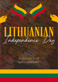 Modern Lithuanian Independence Day Flyer