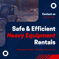 Corporate Heavy Equipment Rentals Instagram Post