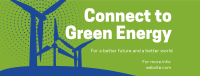 Green Energy Silhouette Facebook Cover