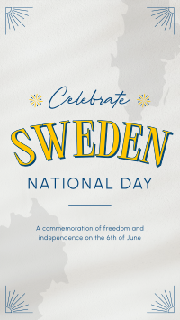 Conventional Sweden National Day Facebook Story