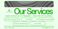 Minimalist Our Services Twitter Post