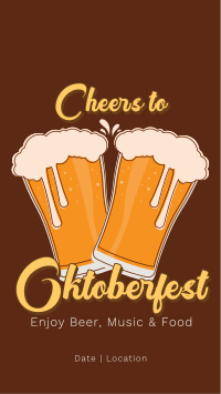 Oktoberfest Beer Night Facebook Story