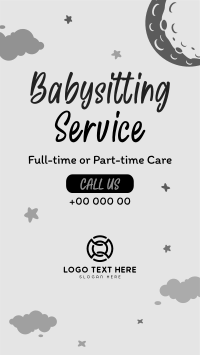 Cute Babysitting Services Instagram Reel