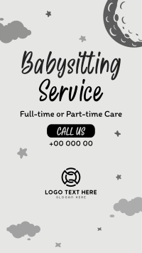 Cute Babysitting Services Instagram Reel Image Preview