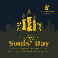 All Souls Day Prayer Linkedin Post Design