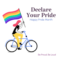 Declare Your Pride Linkedin Post Design