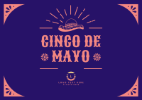 Festive Cinco De Mayo Postcard