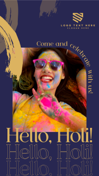 Hello Holi Instagram Story