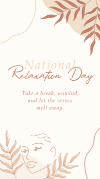 National Relaxation Day Instagram Story