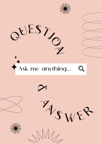 Minimalist Q&A Poster