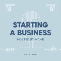 Simple Business Podcast Instagram Post Design