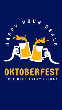 Oktoberfest Happy Hour Deals Instagram Story