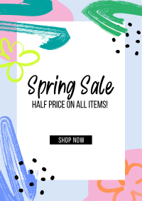 Colorful Spring Sale Flyer