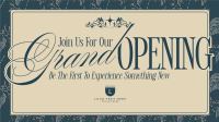 Floral Vintage Grand Opening Facebook Event Cover