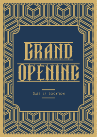 Art Deco Opening Flyer Design