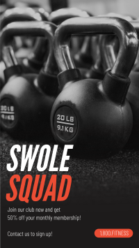 Swole Squad Instagram Story