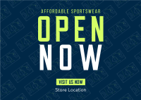 Affordable Sportswear Postcard