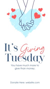 Giving Tuesday Hand Facebook Story