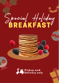 Holiday Breakfast Restaurant Flyer